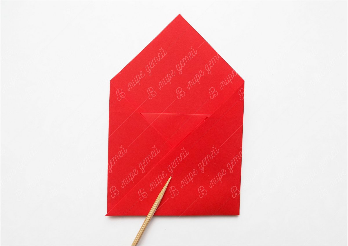 Как сделать конвертик из бумаги без клея